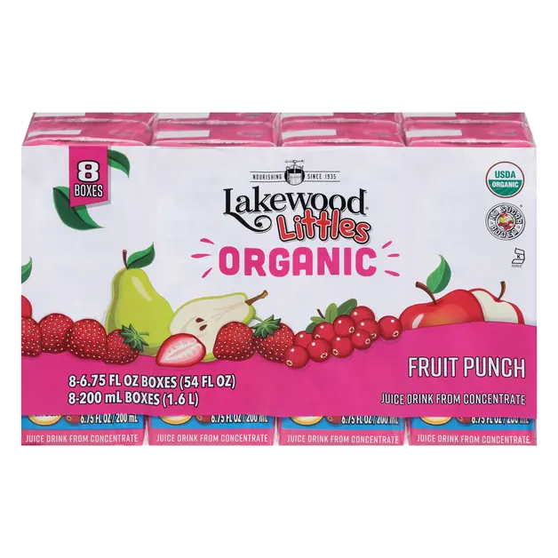 Littles Organic Fruit Punch Juice Drink from Concentrate - 8 pk
