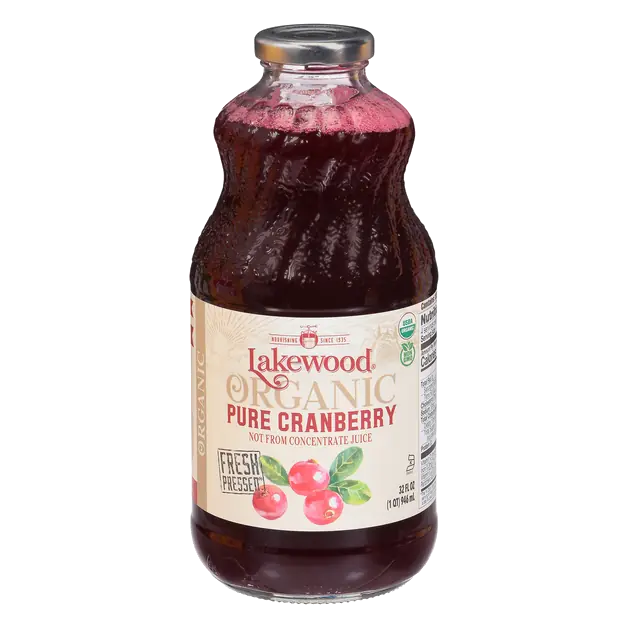 Organic Pure Cranberry Juice Fresh Pressed