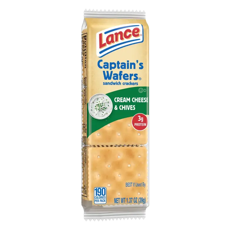 Cream Cheese & Chives Captain's Wafers Sandwich Crackers