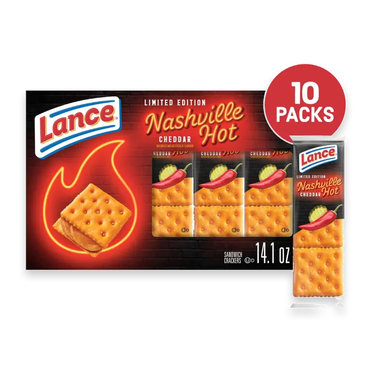 Nashville Hot Cheddar Sandwich Crackers