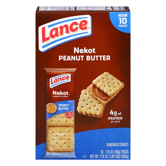 Nekot Peanut Butter Sandwich Cookie Packs - 10 ct