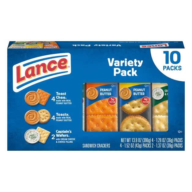 Variety Pack Sandwich Crackers - 10 ct