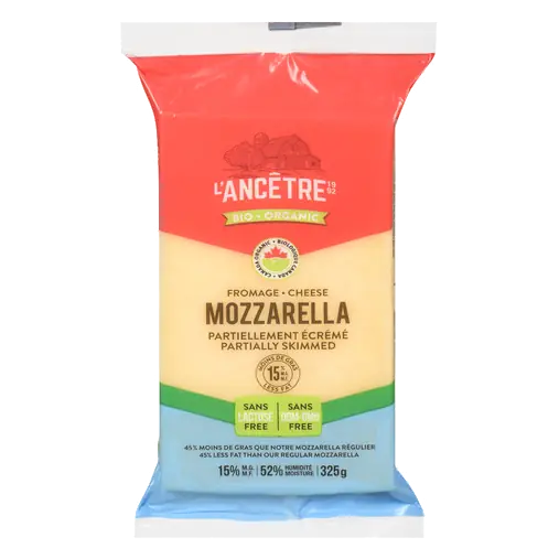 Organic Cheese Mozzarella Partly Skim 325 g