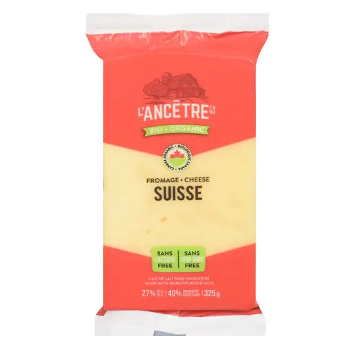 Organic Block Cheese Swiss 325 g