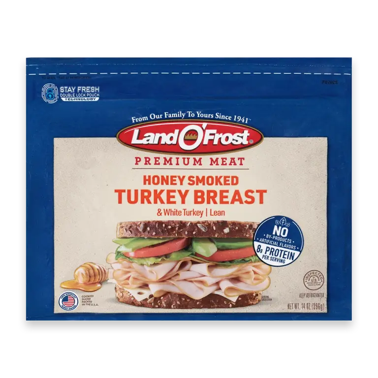 Premium Lunch Meat Honey Smoked Turkey Breast 14 oz