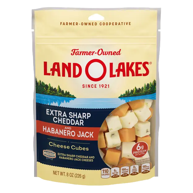 Extra Sharp Cheddar & Habanero Jack Cheese Cubes