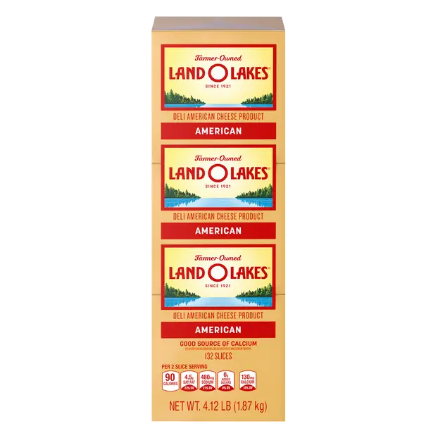 Pre-Sliced Yellow Deli American Cheese Product - 132 ct