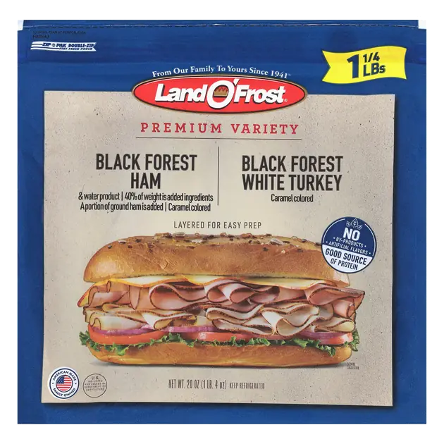 Premium Variety Black Forest Ham & White Turkey Sliced