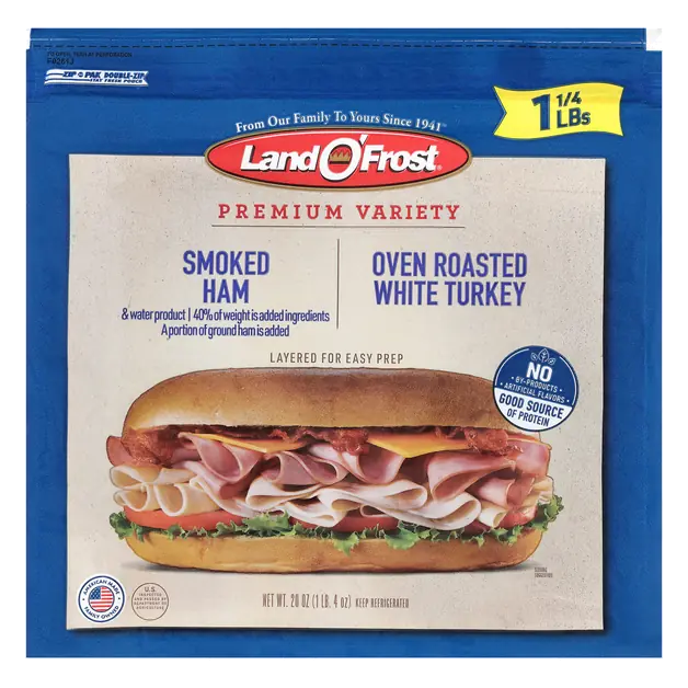 Premium Variety Smoked Ham & Oven Roasted White Turkey Sliced