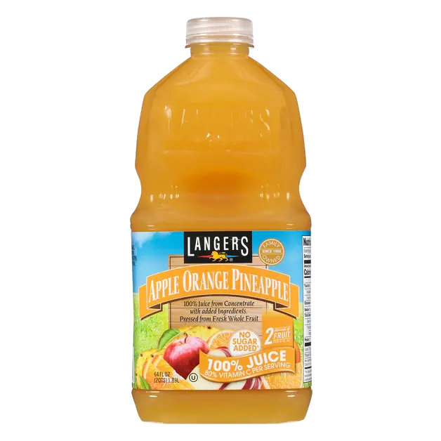 100% Juice Apple Orange Pineapple