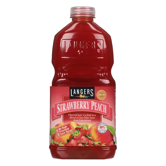 Strawberry Peach Juice Cocktail