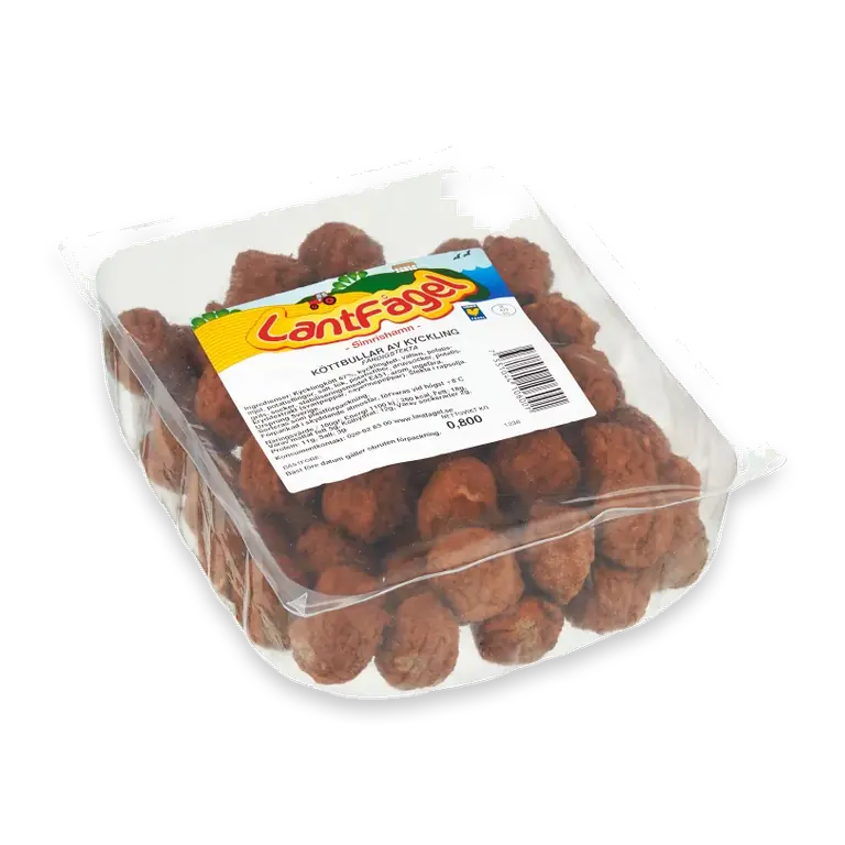 Kycklingköttbullar Stekta 800g
