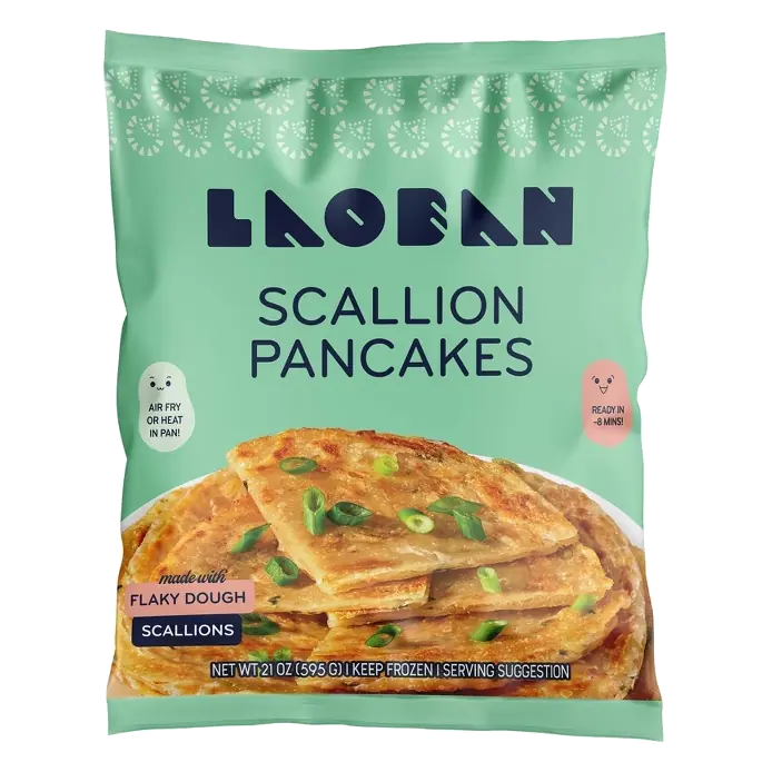 Laoban Dumplings Scallion Vegan Pancakes, 21oz