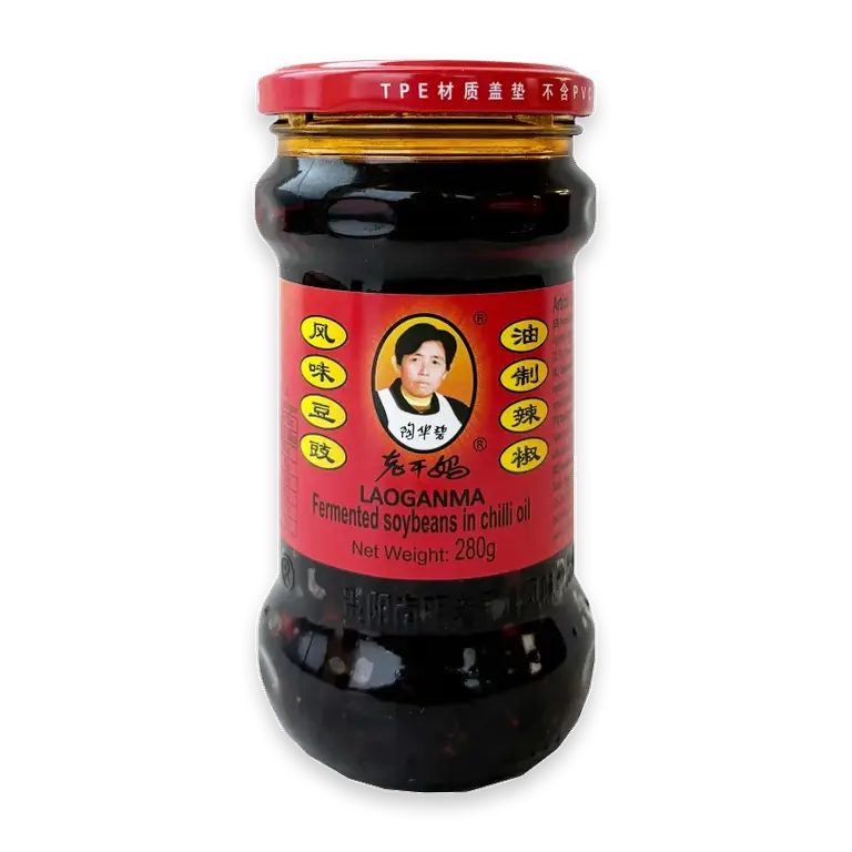Sojabönor fermenterade i chiliolja 280g