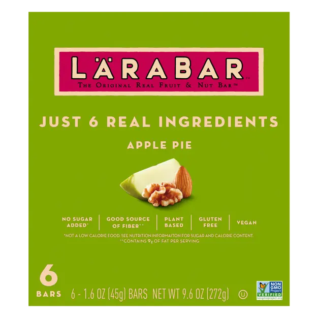 Gluten Free Apple Pie Fruit & Nut Bars - 6 ct