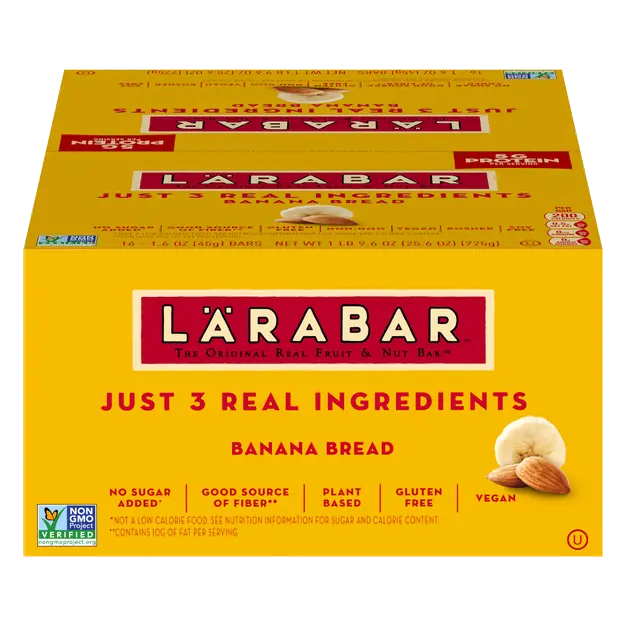Gluten Free Banana Bread Fruit & Nut Bars - 16 ct