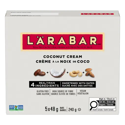 Gluten-Free Fruit & Nut Energy Bar Coconut Cream 5 x 48 g