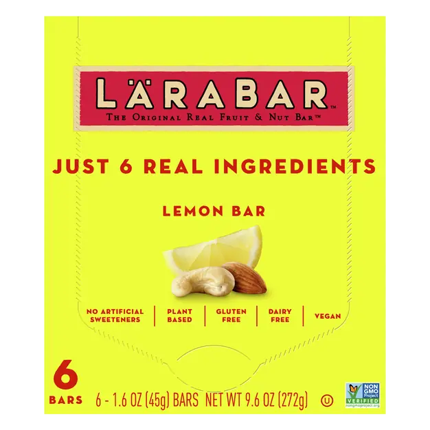 Gluten Free Lemon Fruit & Nut Bars - 6 ct