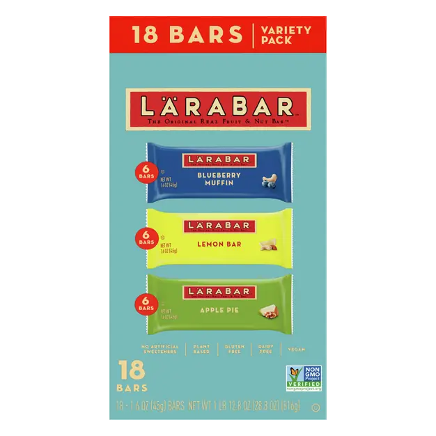 Gluten Free Variety Pack Fruit & Nut Bars - 18 ct