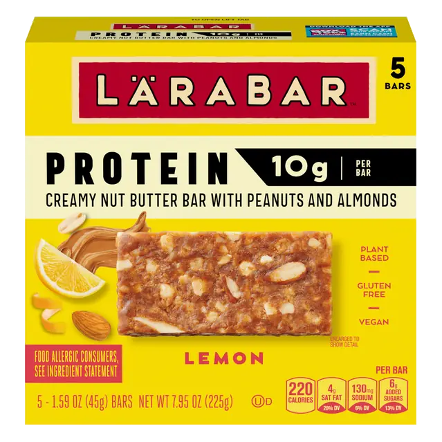Lemon Nut Butter 10g Protein Bars - 5 ct