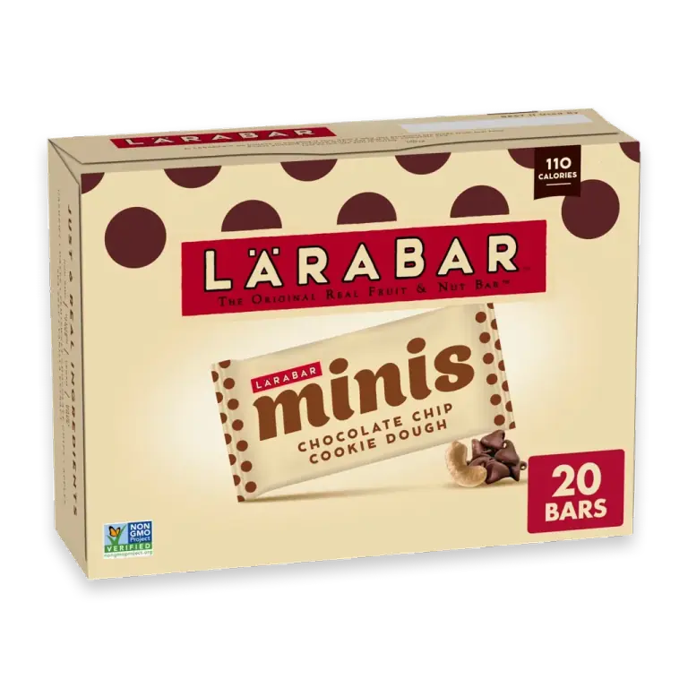Minis Chocolate Chip Cookie Dough Fruit and Nut Bars