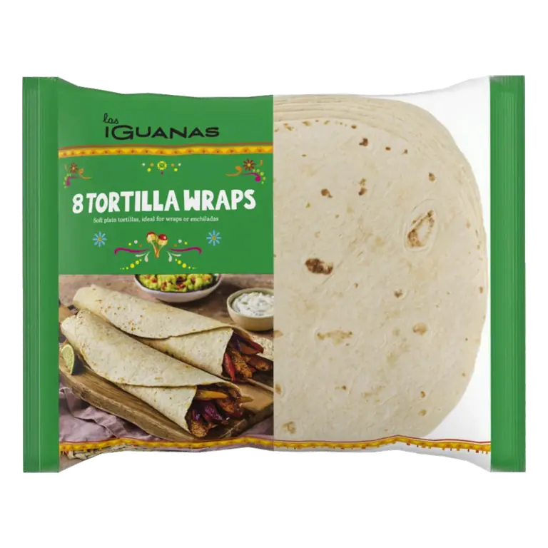 Las Iguanas 8 Tortilla Wraps 320g