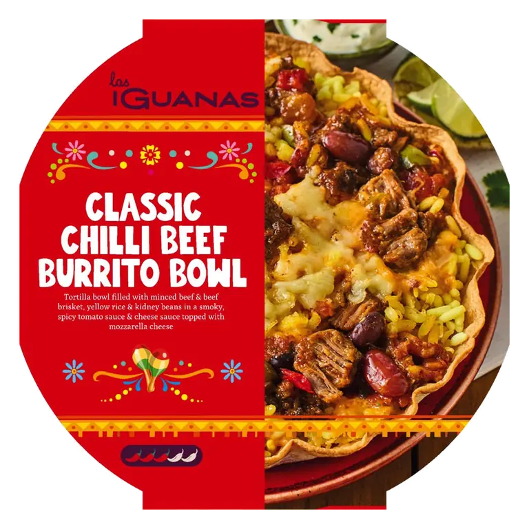Las Iguanas Classic Chilli Beef Burrito Bowl 450g