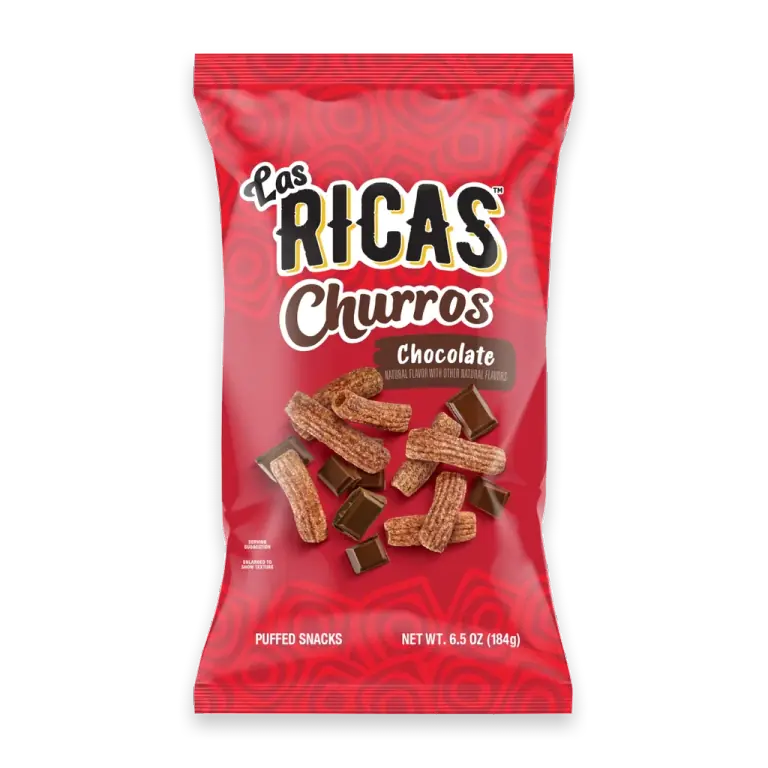 TM Chocolate Churros Authentic Hispanic Puffed Snacks