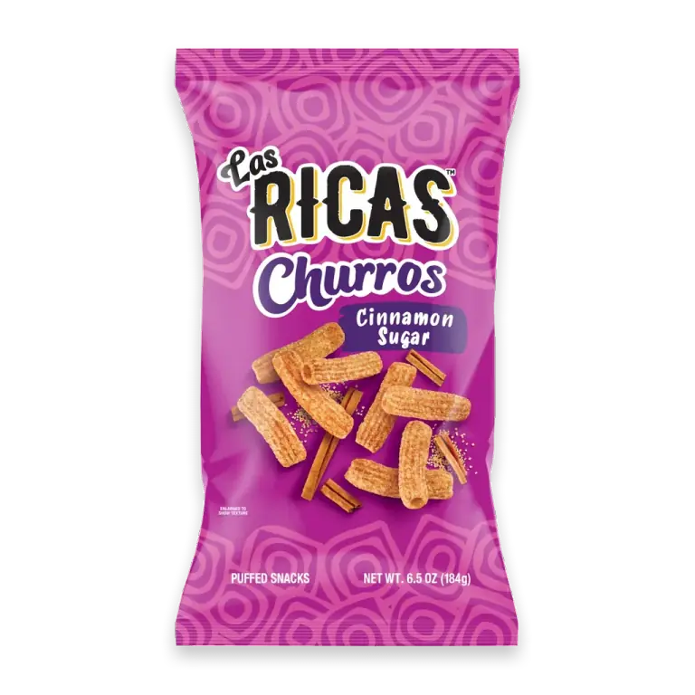 TM Cinnamon Sugar Churros Authentic Hispanic Puffed Snacks