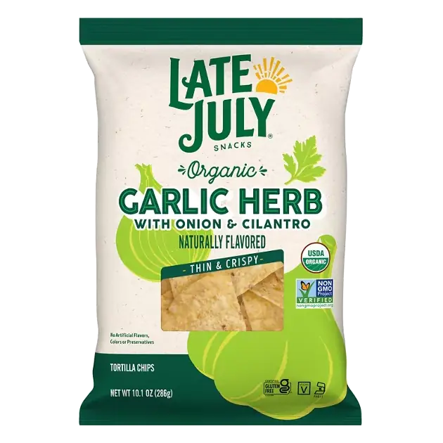 Organic Garlic Herb with Onion & Cilantro Tortilla Chips