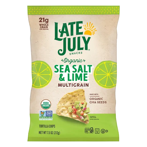 Organic Gluten Free Sea Salt & Lime Multigrain Tortilla Chips