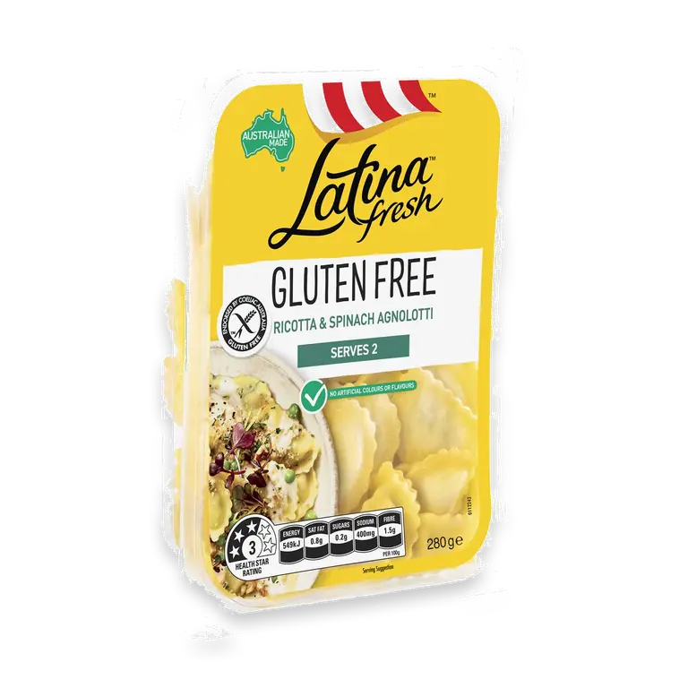 Gluten Free Ricotta & Spinach Ravioli Pasta