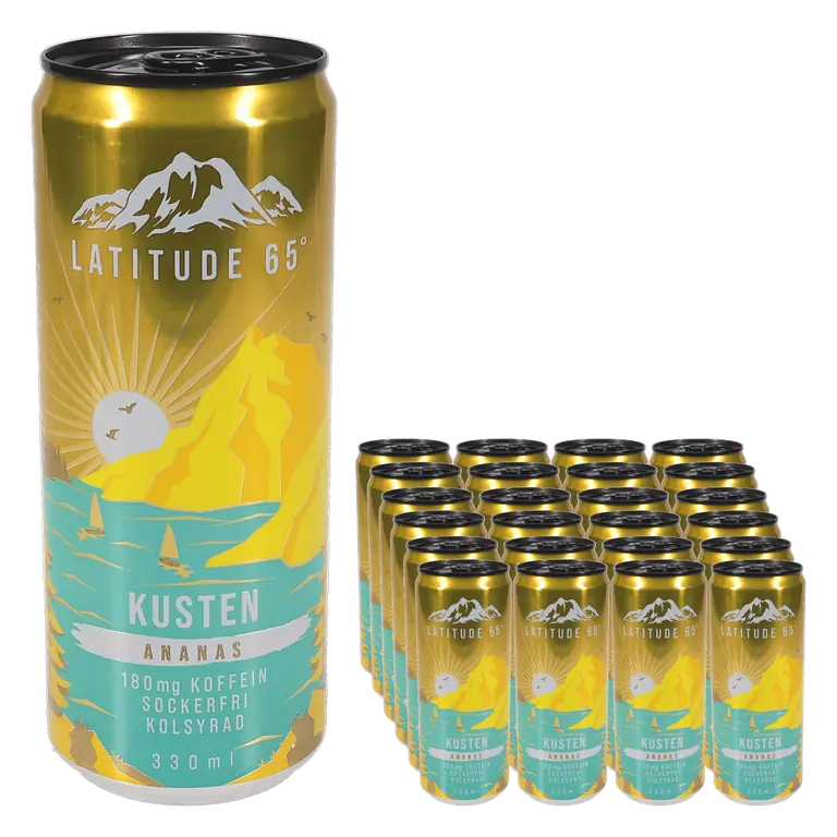 Energidryck Kusten Ananas 24-pack