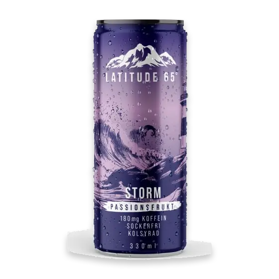 Latitude 65 Storm Passionsfrukt Energidryck
