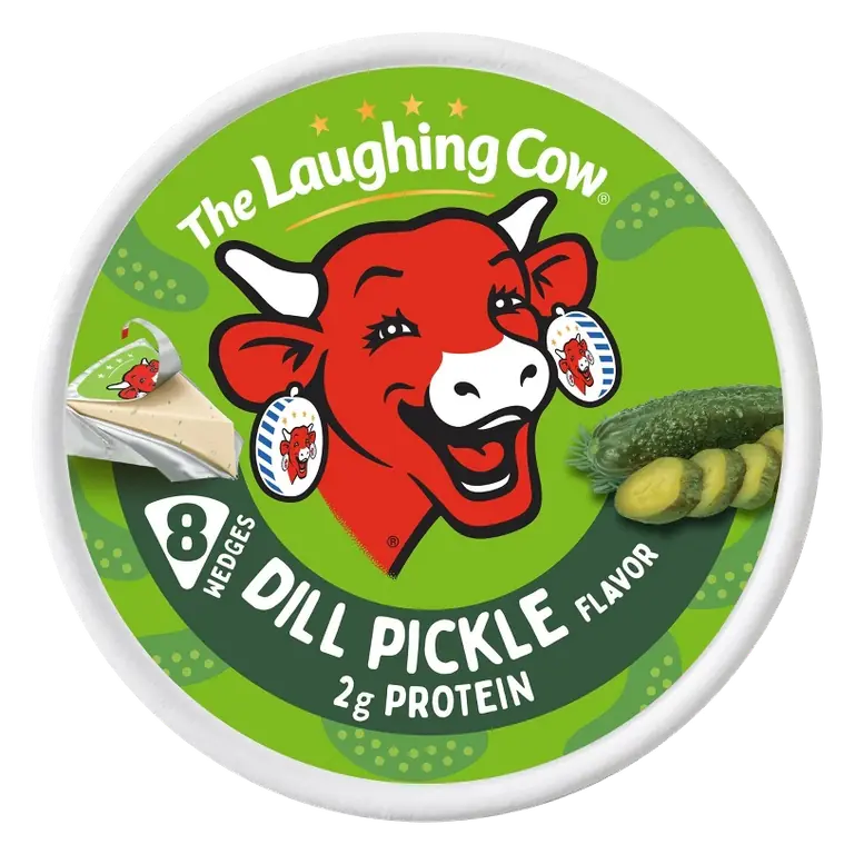 Laughing Cow Wedge Dill Pickle Cheese, 5.4oz/8ct