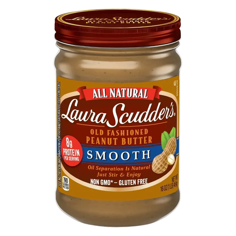 Laura Scudder All Natural Smooth Peanut Butter, 16oz