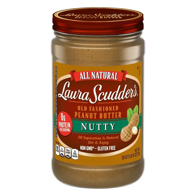 Laura Scudder's All Natural Nutty Peanut Butter, 26oz