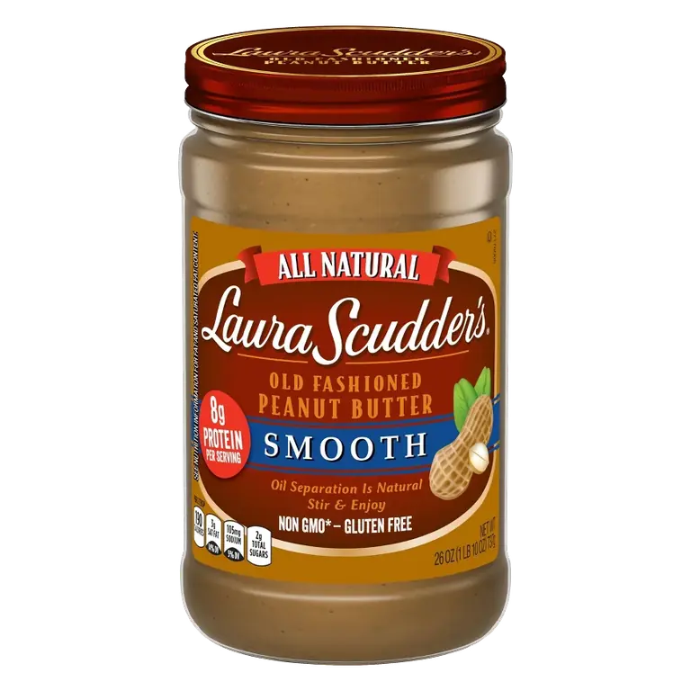 Laura Scudder's All Natural Smooth Peanut Butter, 26oz