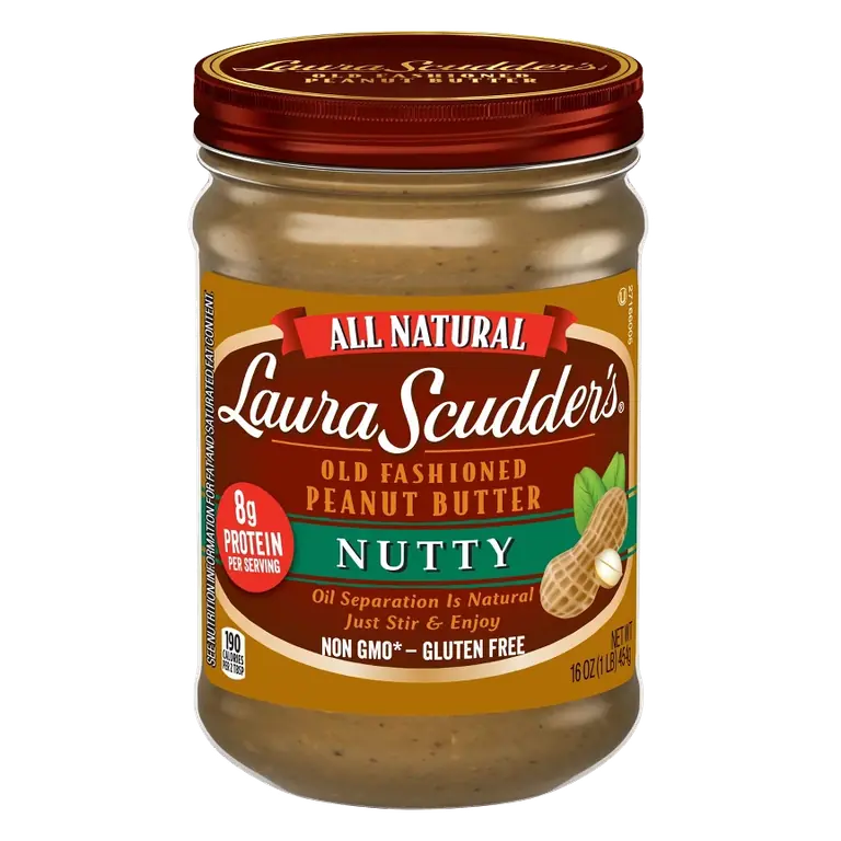 Laura Scudder Nutty Natural Peanut Butter, 16oz