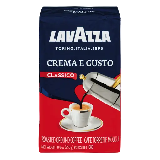 Roasted Ground Coffee Classico Crema E Gusto Brick 250 g