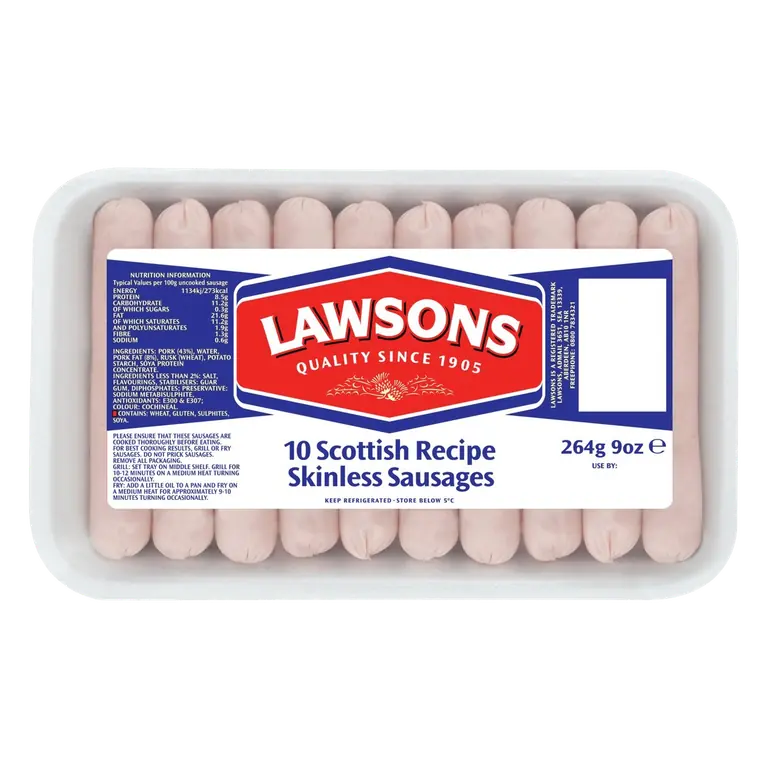 Skinless Pork Sausages 10 Pack