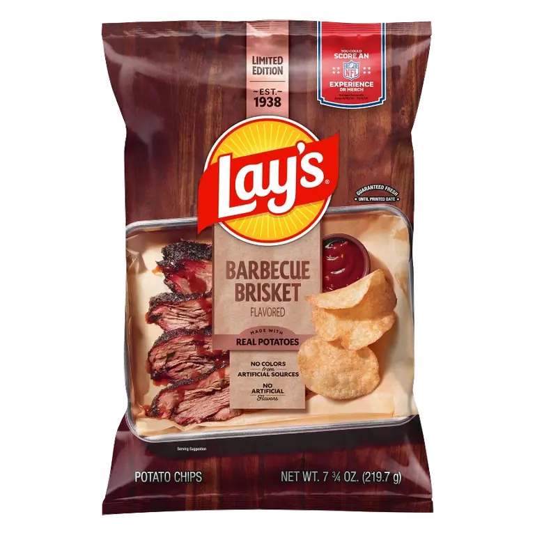 Lay's Barbeque Brisket Chips, 7.75oz