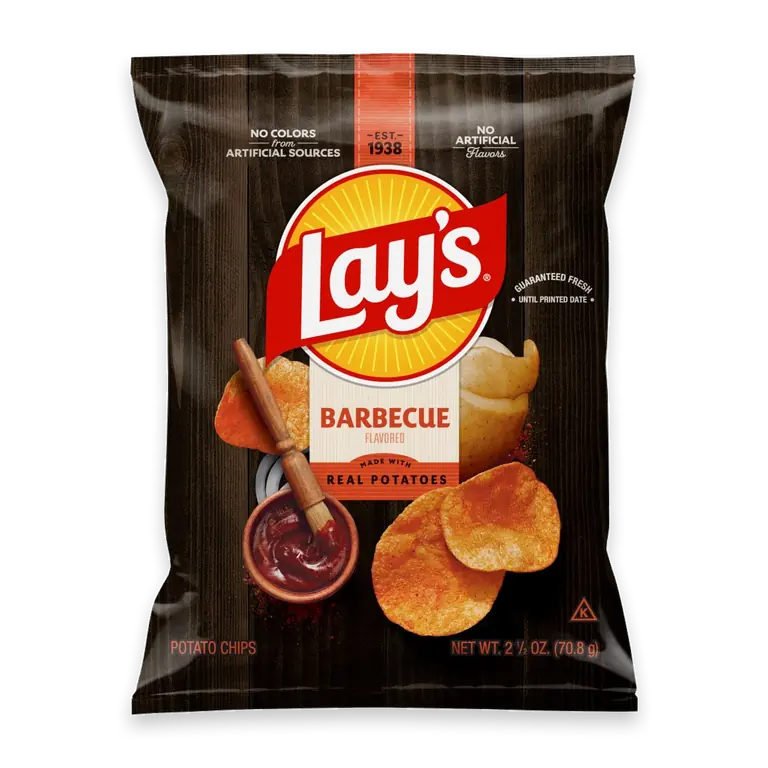 Barbeque Flavored Potato Chips