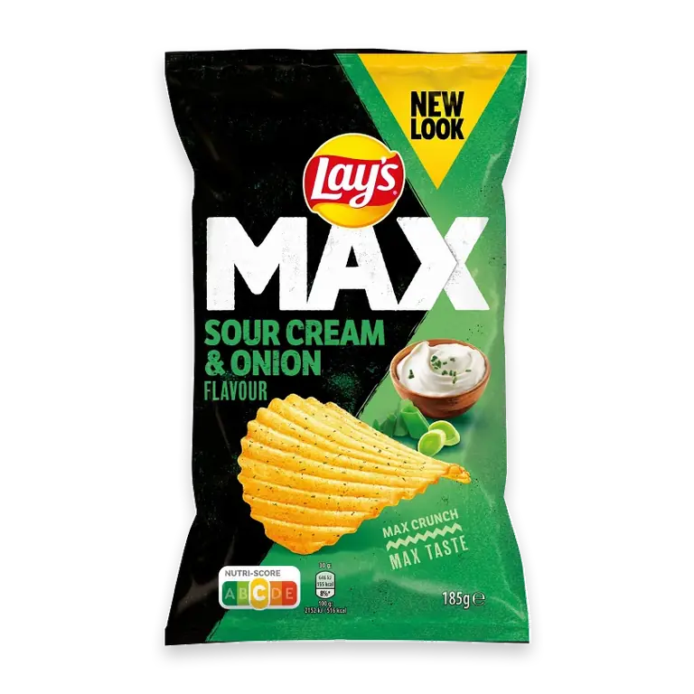 Chips MAX Sourcream & Onion 185g