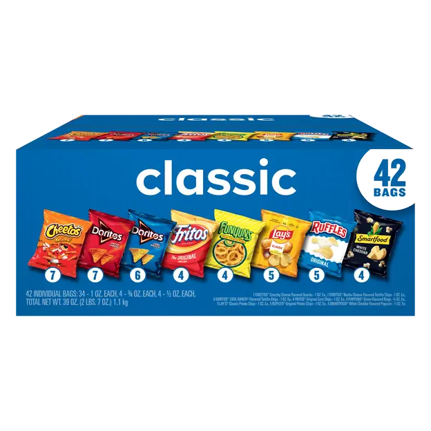 Classic Mix Variety Pack Mega Size - 42 ct