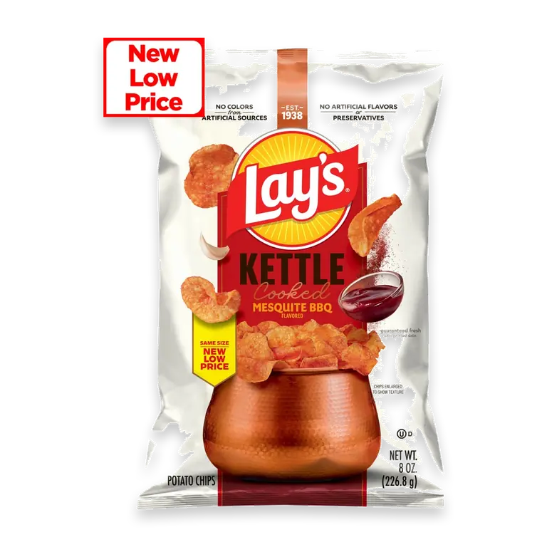 Kettle Cooked Potato Chips Mesquite BBQ Kettle