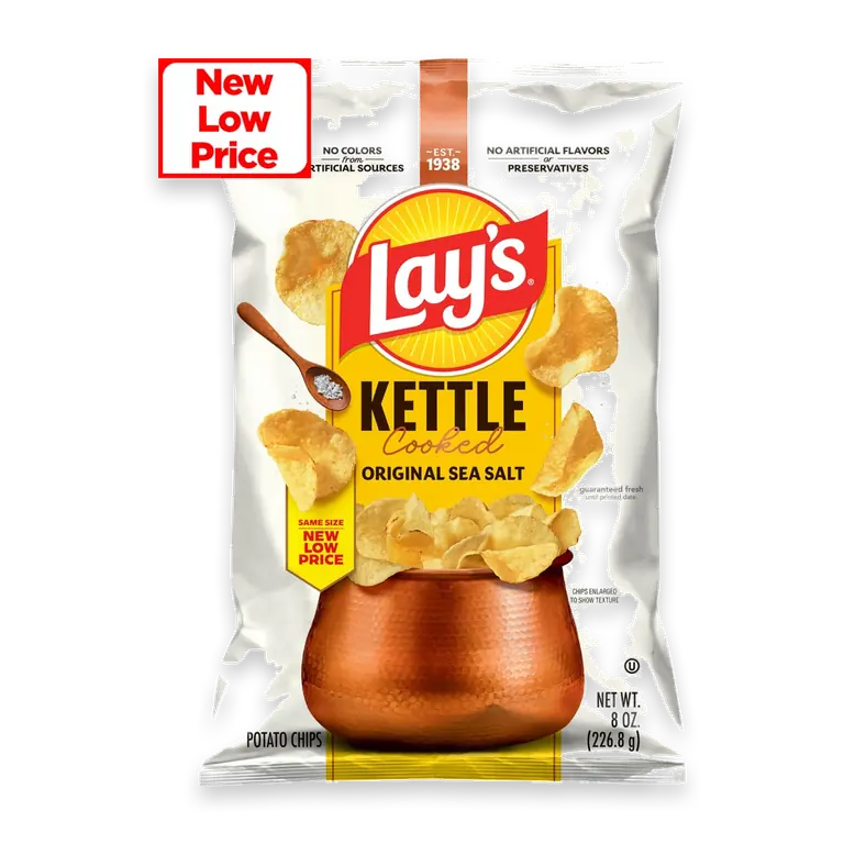 Kettle Cooked Potato Chips Original Sea Salt