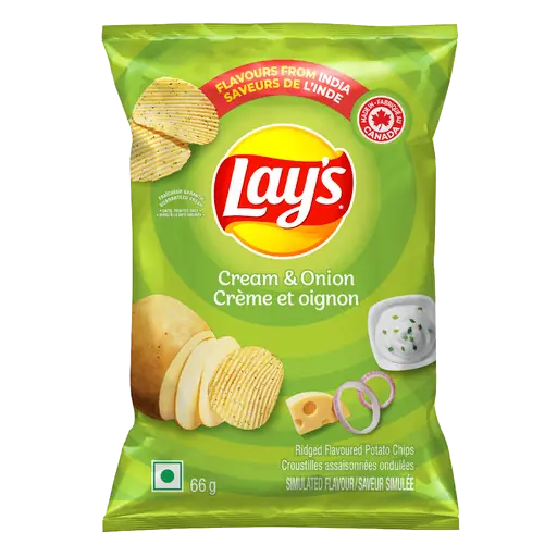 Potato Chips Cream & Onion 66 g