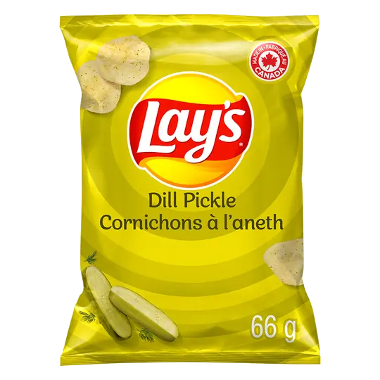 Potato Chips Dill Pickle Flavoured (small bag) 66 g