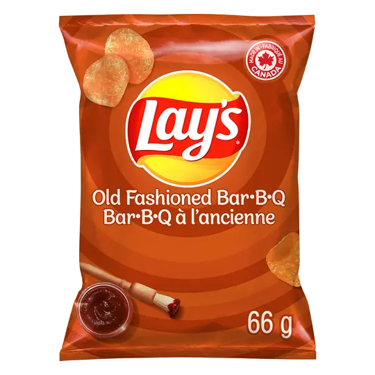 Potato Chips Old Fashioned Bar-B-Q Flavoured (small bag) 66 g